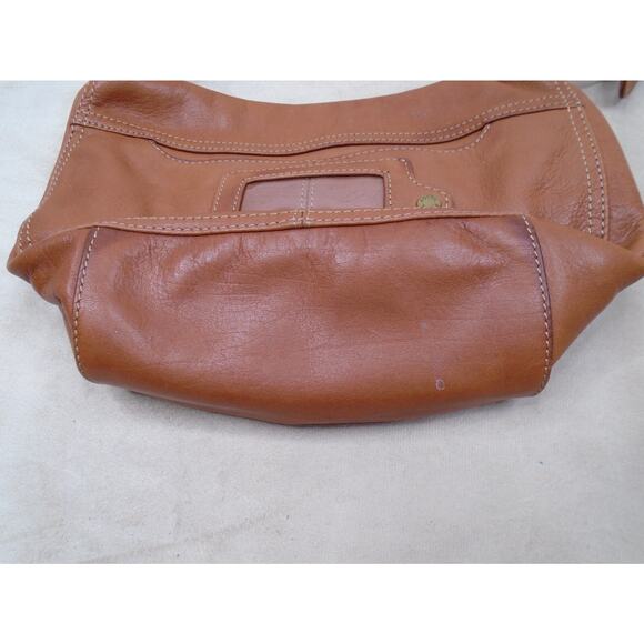 Vintage Y2K Fossil Geniunien Leather Brown Adjustable Strap Shoulder Crossbody - Picture 8 of 12